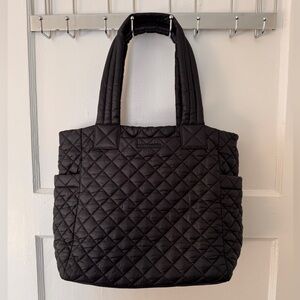 MZ Wallace Black QuiltedSmall Max Tote Bag